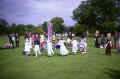 Maypole dancing Jubilee Day 1977