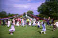 Maypole dancing Jubilee Day 1977