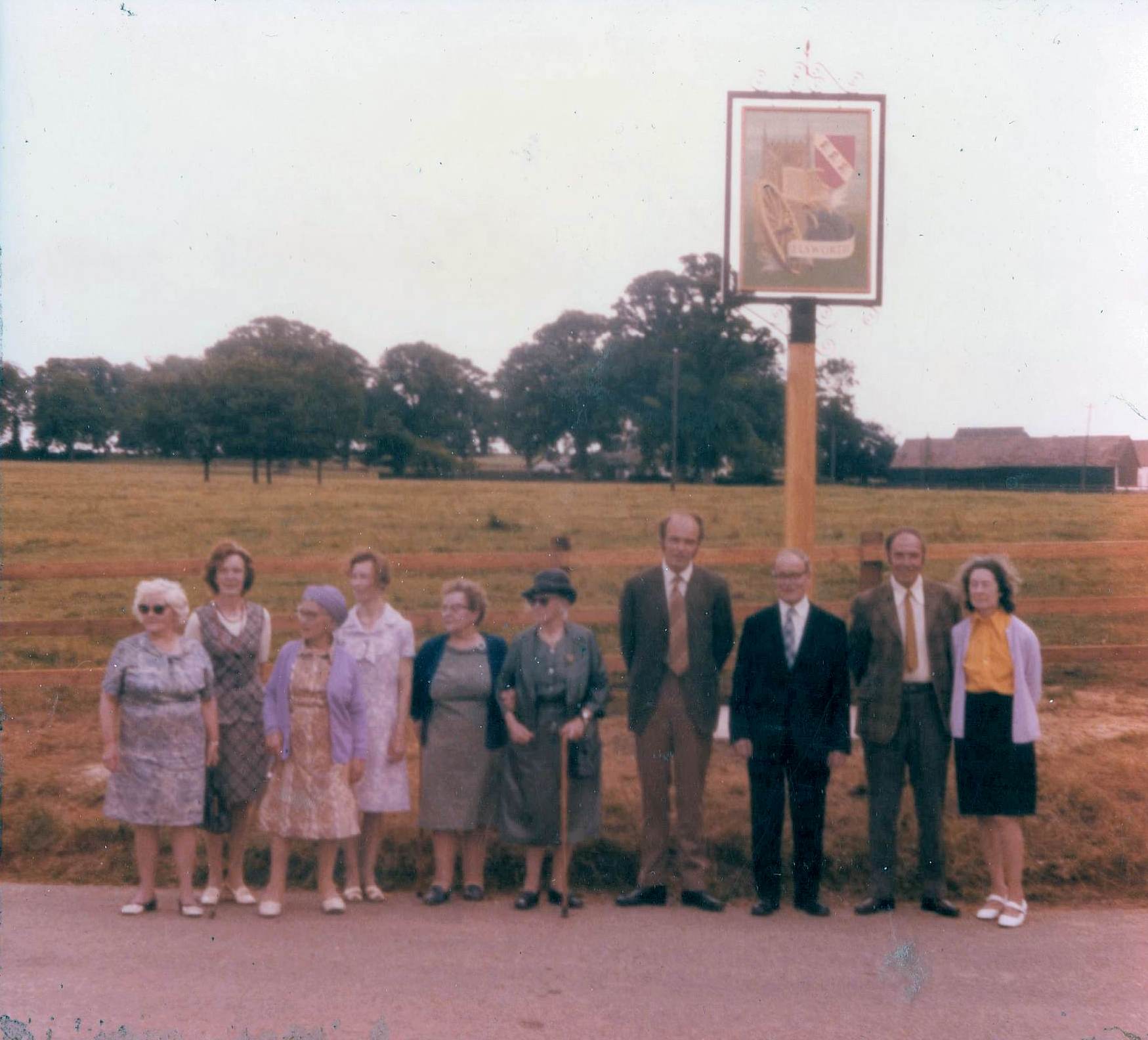 The new village sign in 1975