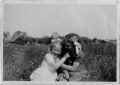 Ann Papworth and Daphne Tabraham in Tom's field