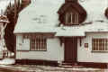 Fox and Hounds pub in the snow