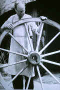 J W Throssell with cartwheel