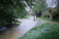 Brook Street flooded outside Low Farm 1980s