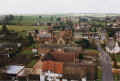 The view westwards across the village from the church