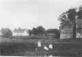 View across the land at the back of the manor 1900s